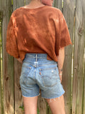 Alliene Boxy Top- Burnt Orange S/M