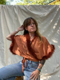 Sugaree Top- Silky Marabou