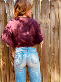 Sugaree Top- Oxblood Swirl