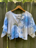 Alliene Boxy Top- Turquoise S/M