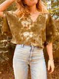 Alliene Boxy Top- Forest