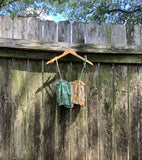 Frio Top- Orange Daisy/ Block Print