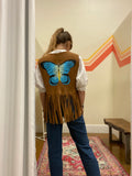 Leather Butterfly Vest