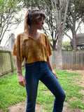 Alliene Boxy Top- Amarillo