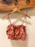 Frio Top- Peach Block Print