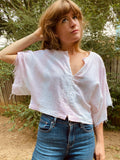 Alliene Boxy Top- Powder Pink