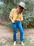 Alliene Boxy Top- Amarillo