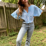 Alliene Boxy Top- Pacific