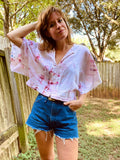 Alliene Boxy Top- Confetti Betty
