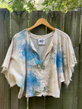Alliene Boxy Top- Turquoise M/L