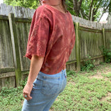 Alliene Boxy Top- Red Clay