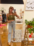 Frio Top- Green Daisy