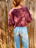 Alliene Boxy Top- Oxblood