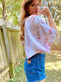 Alliene Boxy Top- Confetti Betty