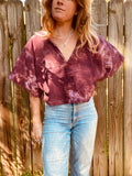 Alliene Boxy Top- Oxblood