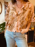 Alliene Boxy Top- Rose