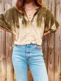 Alliene Boxy Top- Pine