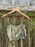 Frio Top- Vintage Tablecloth