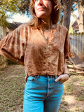 Alliene Boxy Top- Golden