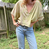 Alliene Boxy Top- Margarita
