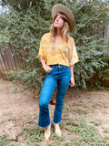 Alliene Boxy Top- Amarillo