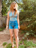 Penny Top- Maya Blue