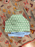 Zilker Top- Green Block Print