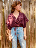 Sugaree Top- Oxblood Swirl