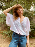Alliene Boxy Top- Powder Pink