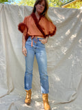Sugaree Top- Silky Marabou