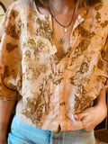 Alliene Boxy Top- Rose