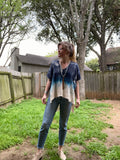 Buzzy Tunic- Indigo Drip