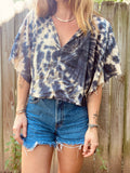 Alliene Boxy Top- Indigo S/M