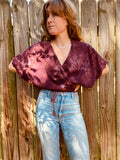 Sugaree Top- Oxblood Swirl