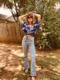 Sugaree Top- Indigo