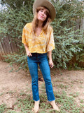 Alliene Boxy Top- Amarillo