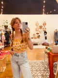 Frio Top- Orange Daisy