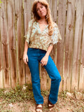 Alliene Boxy Top- Army