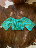 Loretta Open Sleeve- Block Print