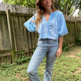 Alliene Boxy Top- Pacific