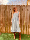 Green Gingham dress