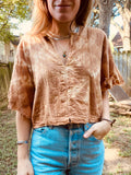 Alliene Boxy Top- Golden