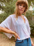Alliene Boxy Top- Powder Pink