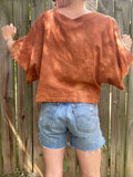 Alliene Boxy Top- Burnt Orange M/L