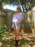 Alliene Boxy Top- Lavender