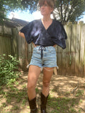 Sugaree Top- Navy/ Black combo