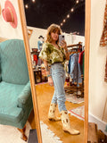 Sugaree Top- Olive Tie Dye
