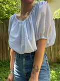 Loretta Top- Seersucker