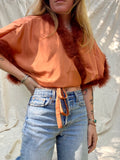 Sugaree Top- Silky Marabou