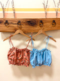 Frio Top- Peach Block Print